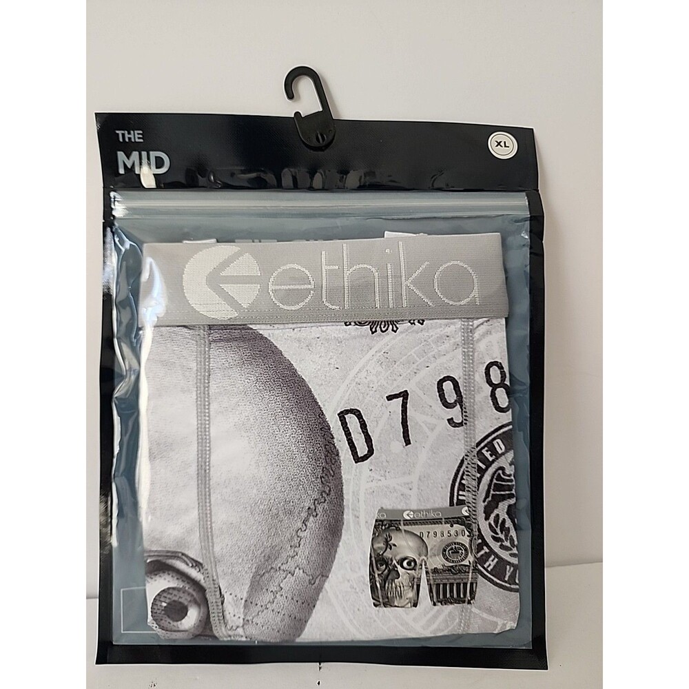 Ethika Men's Underwear The Mid Fit Boxer Brief XL Dead Dollars Good Times New